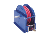 Spring Rewind Hose Reels 1/2” - 1 ½” Inlet/Outlet Series SP and DP