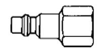 # 15-3 - 1/4 in. One Way Shut-Off - Female Thread - Plug - 303 Stainless Steel - 3/8 in.