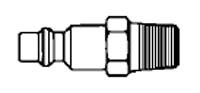 # 12-3S/S - 1/4 in. One Way Shut-Off - Male Thread - Plug - 303 Stainless Steel - 1/8 in.
