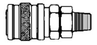 # 2903 - 1/4 in. One Way Shut-Off - Male Thread - Manual - Industrial - Socket - Zinc Plated Steel - 1/8 in.