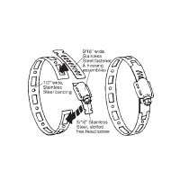 # DIX4000 - Make-A-Clamp - Contents: Retail kit: 8½' band, 3 adjustable fasteners, 1 band splice.