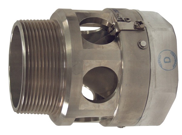 Mann Tek Dry Aviation Sight Flow Indicator, Aluminum