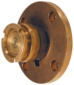 Mann Tek Dry Disconnect Adapter Tank Unit x 150# ASA Flange, Brass, FKM (FPM) seal
