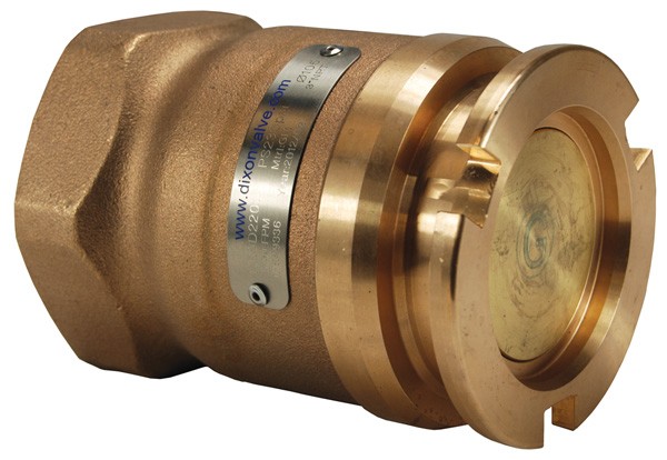 Mann Tek Dry Disconnect Adapter Tank Unit x Female NPT, Brass, FKM (FPM) seal