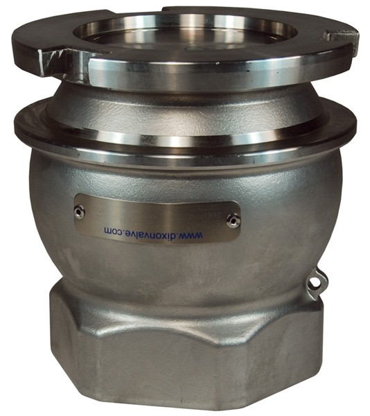 Mann Tek Dry Disconnect Adapter Tank Unit x 150# ASA Flange, 316 Stainless Steel, FKM (FPM) seal