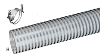 Kuriyama - H Standard Duty PVC General Purpose Suction and Transfer Hose - 3 in. X 100 ft. - OD: 3.43 in.