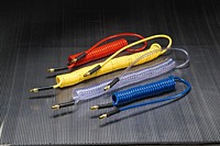 Kuriyama - Ether-Based Polyurethane Self-Store Coiled Tubing Assemblies for Air Tool Service - 1/4 in. X 25 ft. - OD: 0.375 in.