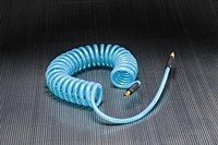 Kuriyama - Polyurethane Self-Store Reinforced Hose Assembly - 1/4 in. X 12 ft. - OD: 0.395
