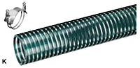 Kuriyama - K Standard Duty PVC General Purpose Suction and Transfer Hose - 3/4 in. X 100 ft. - OD: 1.26 in.