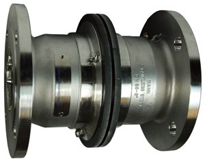 Mann Tek Safety Break-away Coupling Industrial 150# Flange, 4Aluminum, FKM (FPM) seal