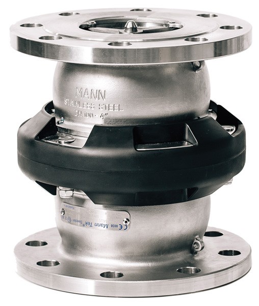 Mann Tek Safety Break-away Coupling Industrial 150# Flange, 6316 Stainless Steel, FKM (FPM) seal