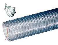 Kuriyama - WE Heavy Duty PVC Food Grade Material Handling Hose 5 in. X 20 ft. OD 5.74 in.