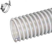 Kuriyama - WBS Anti-Static PVC Food Grade Material Handling Hose - 3 in. X 100 ft. - OD: 3.64 in.
