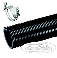 Ureflex 1 Polyurethane-Lined Abrasion-Resistant PVC Material Handling Hose - 5 in. X 20 ft. - OD: 5.75 in.