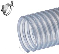 Kuriyama - PF PLAS-T-FLO Heavy Duty Polyurethane Material Transfer Hose - 6 in. X 20 ft. - OD: 6.91 in. 