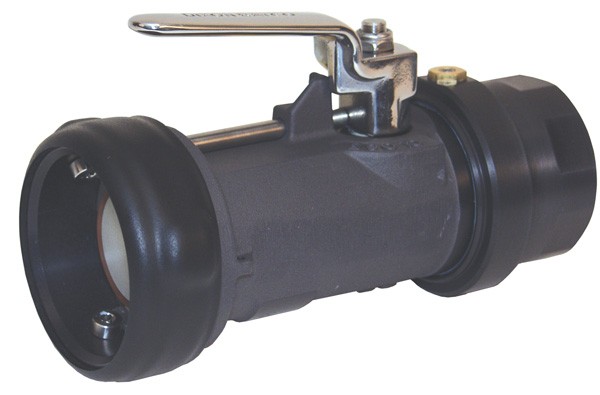 Bayonet Style Dry Disconnect Straight Swivel Coupler x Female NPT, 2Anodized Aluminum, FKM seal