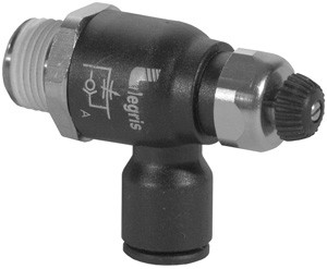 # DIX70655614 - Compact Flow Control Valve - Tube OD: 1/4 in. - NPT Size: 1/4 in.