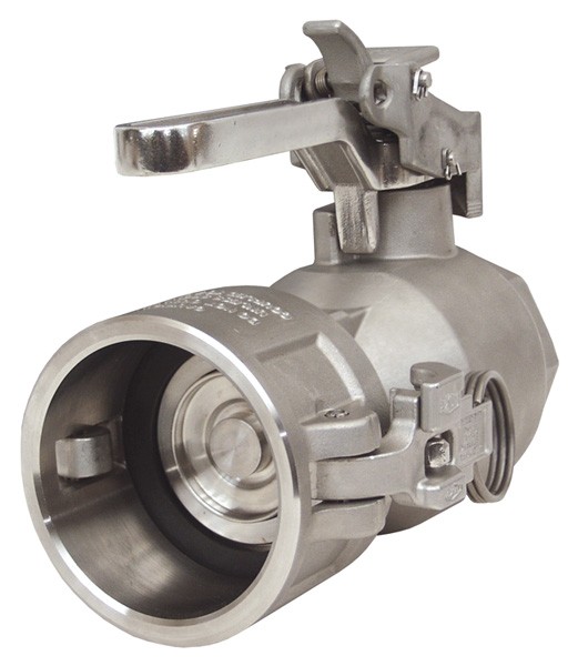 Cam & Groove Actuator Style Coupler, 316 Stainless Steel, PTFE Encapsulated Silicone seal