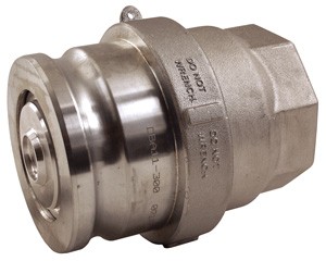 Bayloc™ Dry Disconnect Adapter x Female NPT, Aluminum, FFPM seal