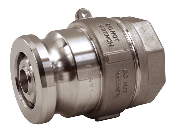 Bayloc™ Dry Disconnect Coupler x Female NPT, Aluminum, PTFE Encapsulated FKM seal