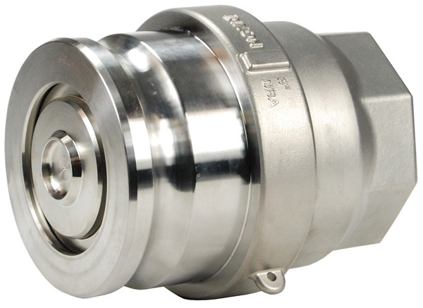 Bayloc™ Dry Disconnect Adapter x Female NPT, Stainless Steel, Buna seal