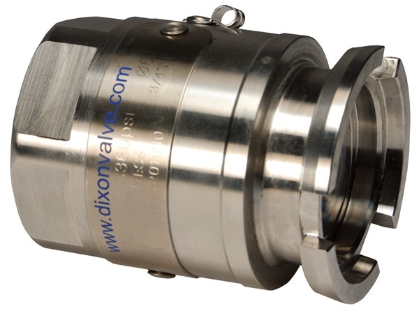 Mann Tek Dry Disconnect Adapter Tank Unit x Female NPT, 316 Stainless Steel, FKM (FPM) seal