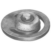 # DIXFVFA80 - Cast Iron Threaded Foot Valves - Flapper Assembly - Carbon Steel - 8 in.