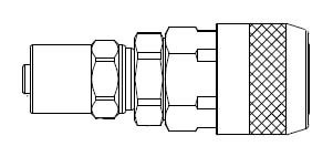# 210-SD9 - 210 Series 1/4 in. - Reusable Hose Clamp - Automatic Socket - Brass Body / Steel Sleeve - 3/8 in. x 11/16 in.