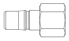 # 2L41 - 2FRL Series 3/8 in. - Female Thread - Plug - 1/4 in.