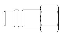 # 57-5 - 5 Series 1/2 in. - Female Thread - Plug - 3/4 in.
