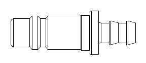 # 81-5 - 5 Series 1/2 in. - Push-On Hose Stem - Plug - Steel - 1/2 in.