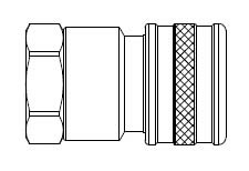 FH Series - Two Way Valved - Female Thread - Socket