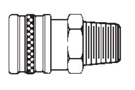 # 38MS - FST Series - Straight-Thru Type - Male Thread - Socket - Brass - 3/8 in.