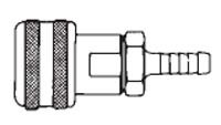 # FM4904 - 3/8 in. One Way Shut-Off - Hose Stem (Require Hose Clamps) - Automatic - Socket - 1/2 in.