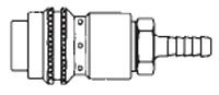 3/4 in. One Way Shut-Off - Hose Stem (Require Hose Clamps) - Safety - Socket