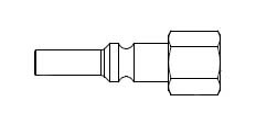 # LN11 - LN Series - Female Thread - Plug - 1/4 in.