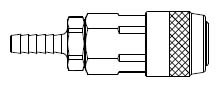 LN Series - Hose Stem (Require Hose Clamps) - Automatic Socket