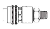 # SV4104 - 3/8 in. One Way Shut-Off - Male Thread - Safety - Socket - 1/4 in.