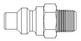 # O-12 - O60 Series 1/4 in. - Male Thread - Plug - 1/8 in.
