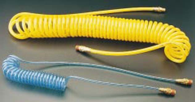 FPR532-10B-T - Polyurethane Recoil Hose - ID x OD: 5/32 in. x 1/4 in. - Length: 10 ft. - Transparent Blue