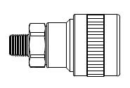 # SHD2903 - SHD3 Series 1/4 in. - Male Thread - Automatic Socket - Brass - 1/8 in.