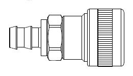 SHD5 Series 1/2 in. - Push-On Hose Stem - Automatic Socket