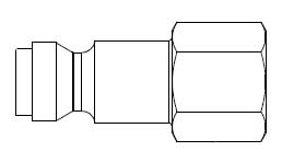 # TF13 - TF3 Series 1/4 in. - Female Thread - Plug - 1/8 in.