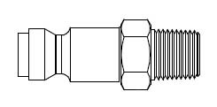 # TF14 - TF3 Series 1/4 in. - Male Thread - Plug - 3/8 in.