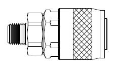 # SGTF3103 - TF3 Series 1/4 in. - Male Thread - Automatic Socket - Brass Body / Steel Valve - 1/4 in.