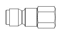 # TF43 - TF4 Series 3/8 in. - Female Thread - Plug - 1/4 in.