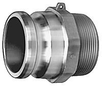 # AL-F050 - Male Adapter - Type F - Aluminum - 1/2 in.