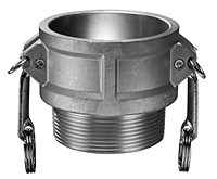 # AL-B300 - Male Coupler - Type B - Aluminum - 3 in.