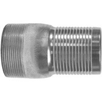 # DIXST120 - King Combination Nipples NPT Threaded End with No Knurl - Unplated Steel - 12 in.