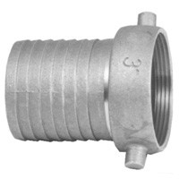 # DIXFAB200 - King Short Shank Suction Coupling - Female with NPSM thread - Aluminum Shanks with Brass Nut - 2 in.